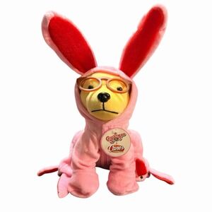 Raising Cane's A Christmas Story Plush Pink Bunny Puppy Limited Edition‎ NWT